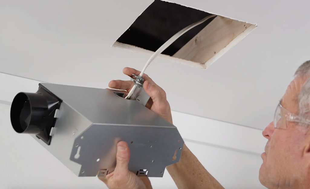 How To Install A Bathroom Fan - Fitting A Bathroom Ceiling Extractor Fan Motor To