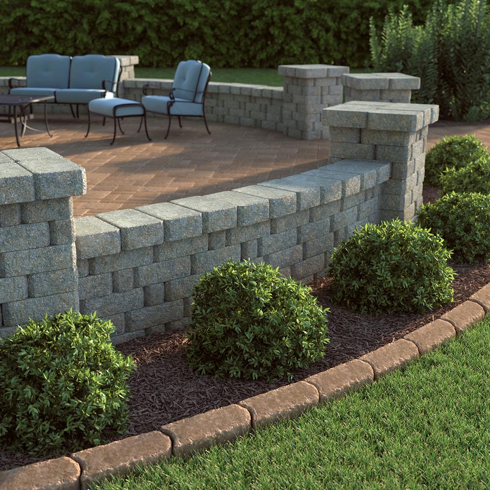 How To Install A Brick Paver Edge, How To Install A Stone Garden Bed