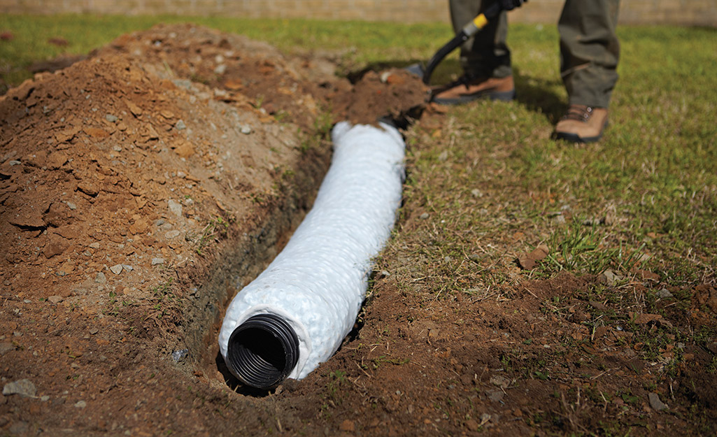 French Drain Installation- Landscape Drainage - Houston, Katy, Bellaire,TX