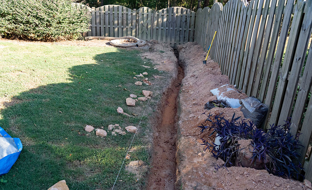 How To Dig A French Drain In Yard