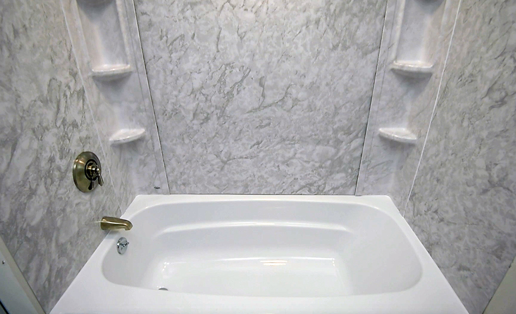 How To Install A Glue Up Shower Enclosure, How To Glue Up Tub Surround
