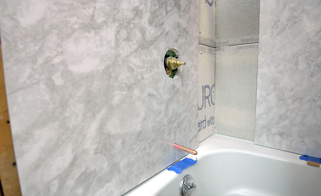 How To Install A Glue Up Shower Enclosure, How To Install Bathroom Tub Surround