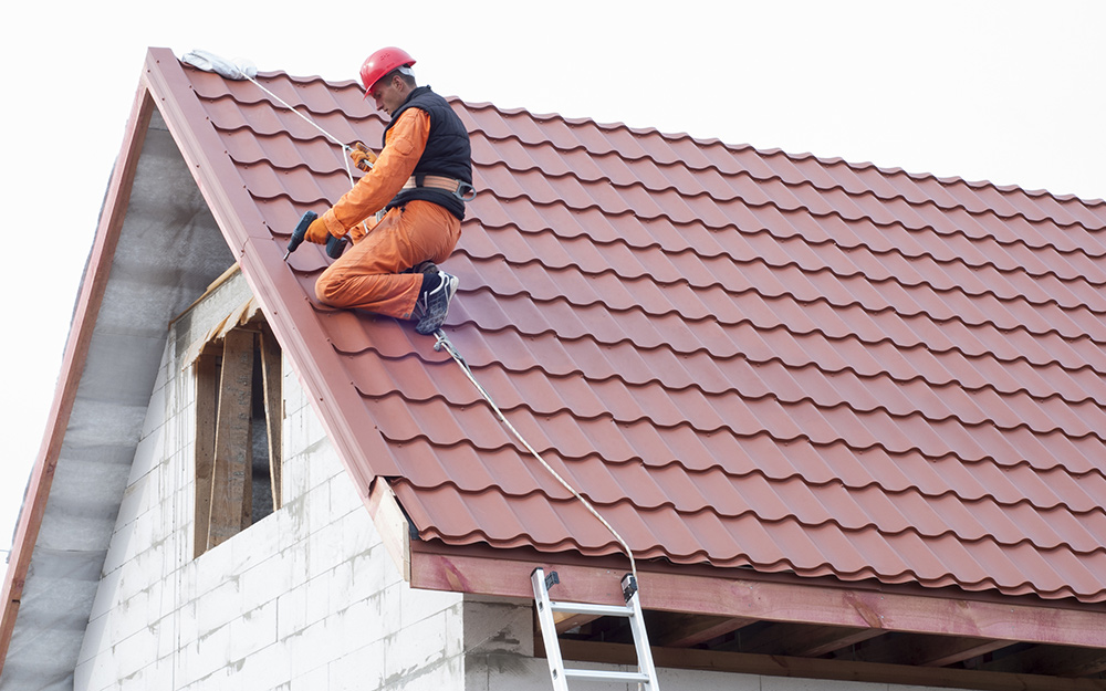 metal roof installation