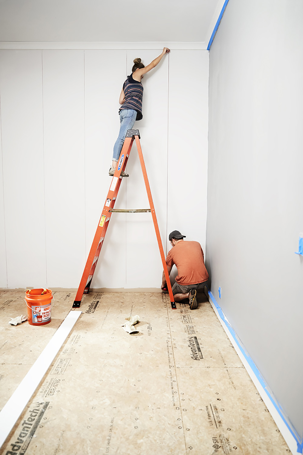 How to Install Shiplap in a Bathroom - The Home Depot