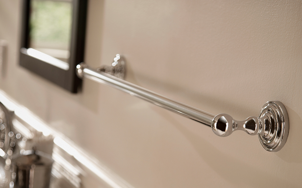 How To Install A Towel Bar - How To Replace Bathroom Towel Rail