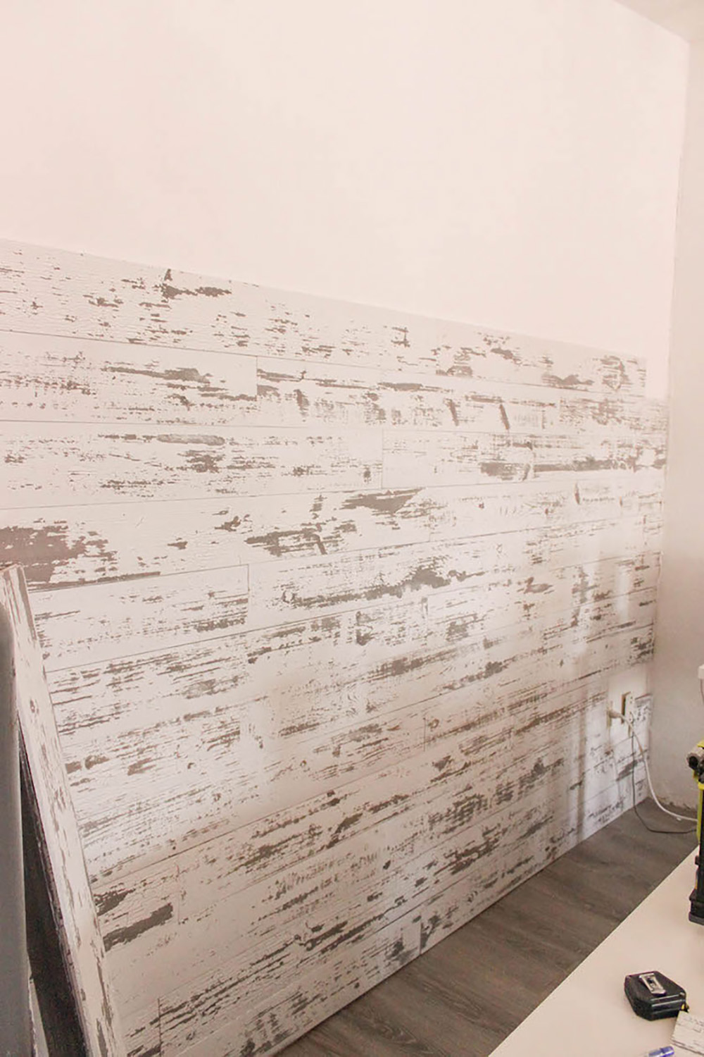 Whitewash Weathered Wood Planks for Walls - Easy Nail up