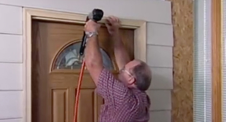 Anchor the moulding - How Install Entry Door Anchor the moulding - How Install Entry Door
