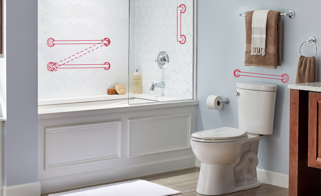 How To Install Grab Bars, Safety Bars For Bathrooms Home Depot