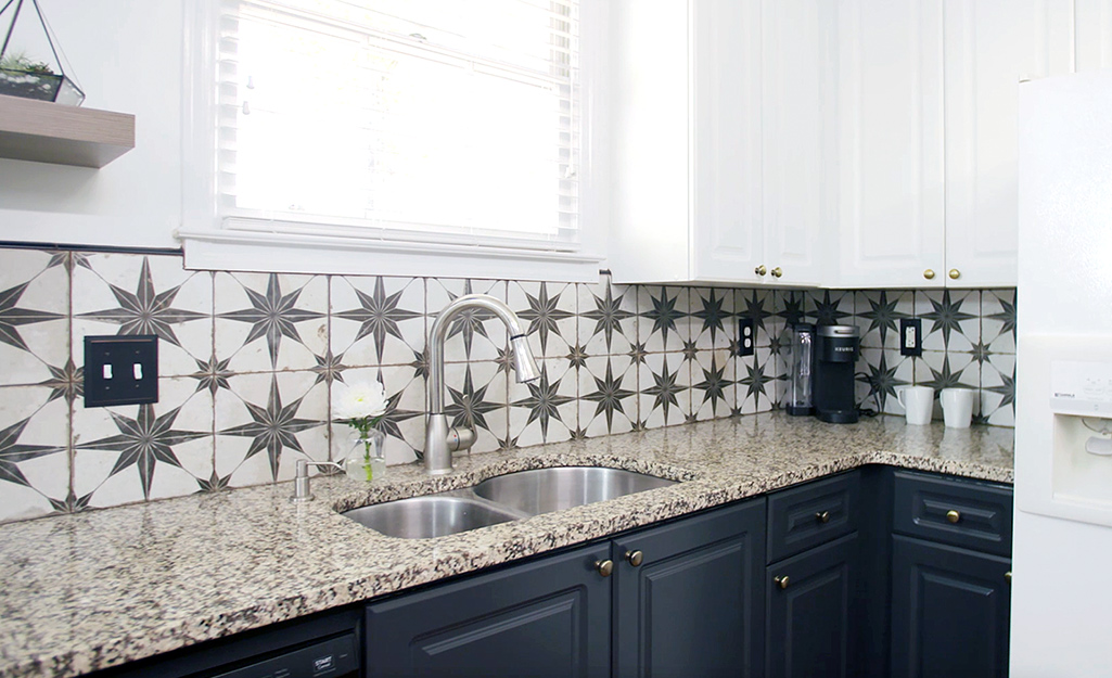 A (back)splash of color: DIY tile backsplash — Schmidt Custom Builders