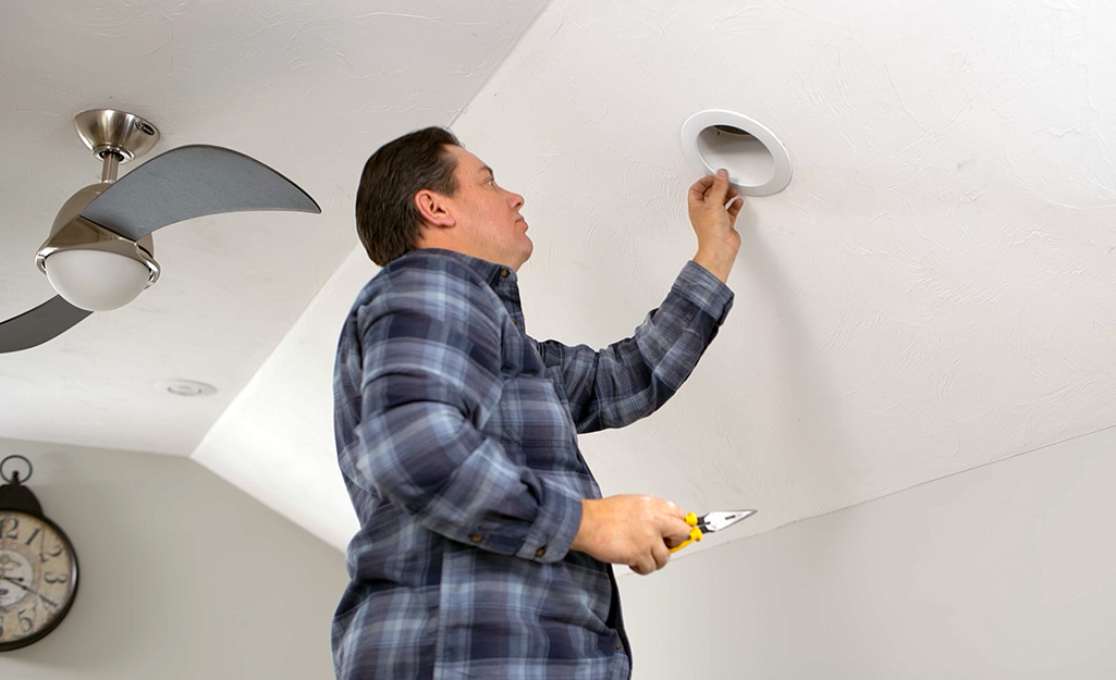 How To Install Recessed Lighting On Sloped Ceilings - Installing Pot Lights In Cathedral Ceiling