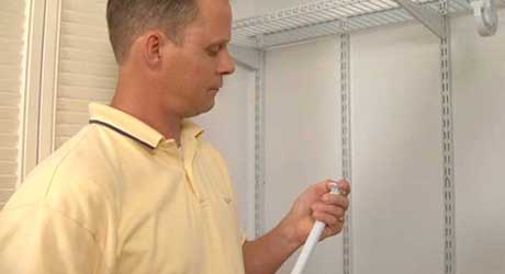 Install clothing bar - Wire Shelf Storage Install clothing bar - Wire Shelf Storage