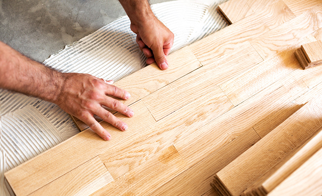 installing hardwood floors near walls