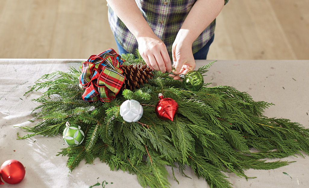 How to Make a Christmas Swag Wreath - The Home Depot