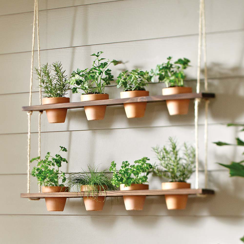 How to Make a Hanging Herb Garden Planter