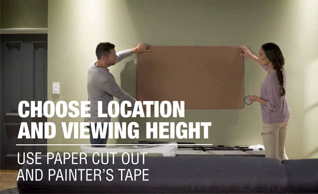 How To Mount A Flat Screen Tv On A Wall The Home Depot