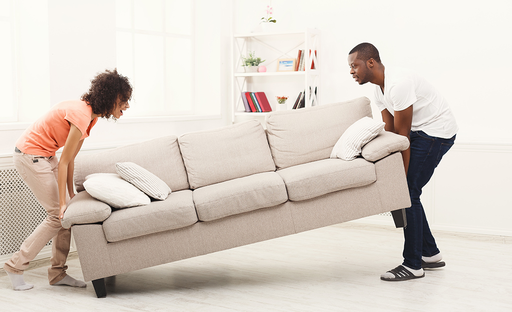 easiest way to move a sofa bed