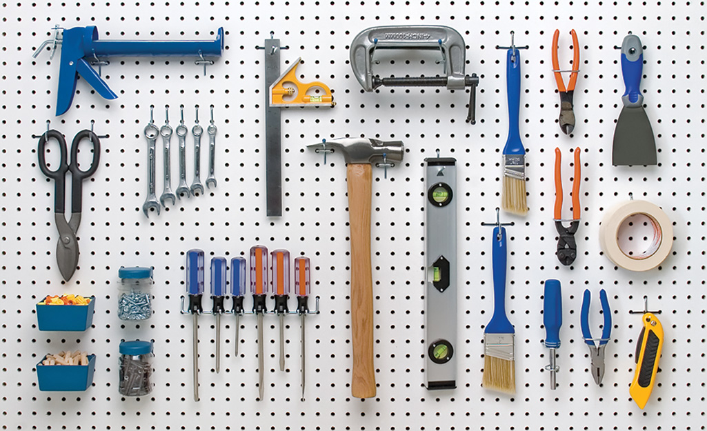 How To Organize Tools On A Pegboard The Home Depot   How To Organize Tools On A Pegboard Step 2 