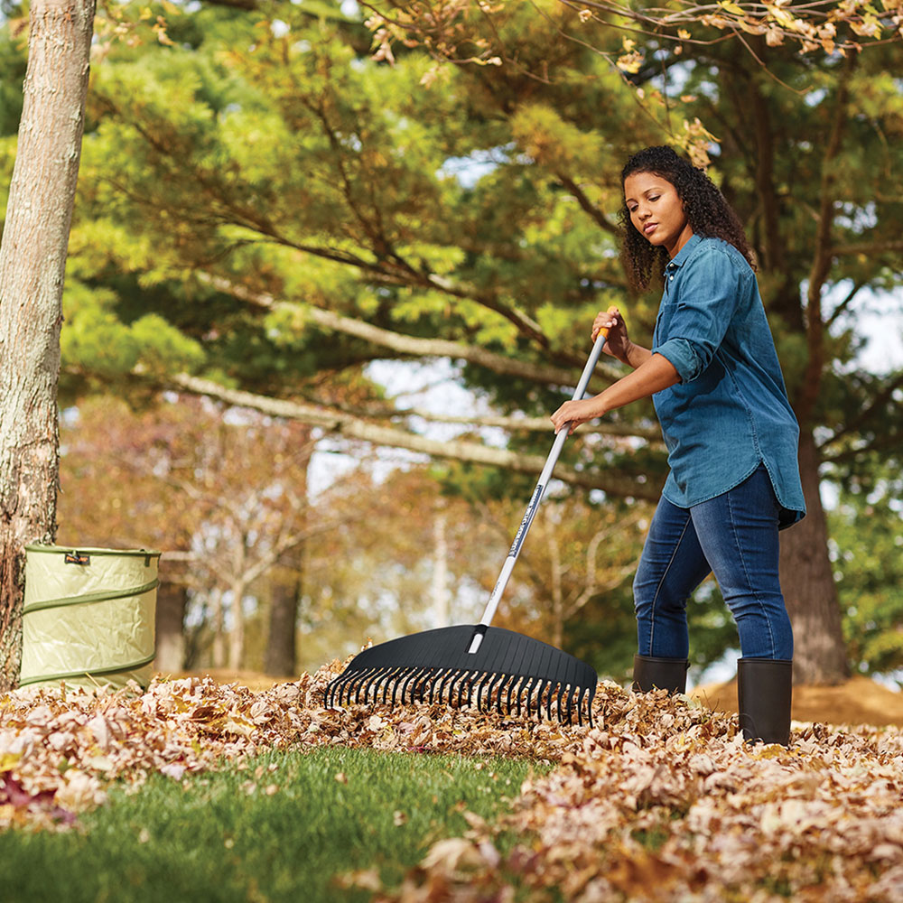 to rake in