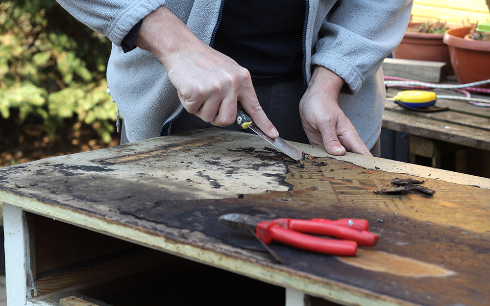 refinishing desk furniture