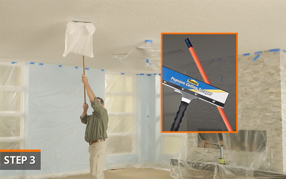 How To Remove Popcorn Ceilings, Popcorn Ceiling Removal Tools Home Depot