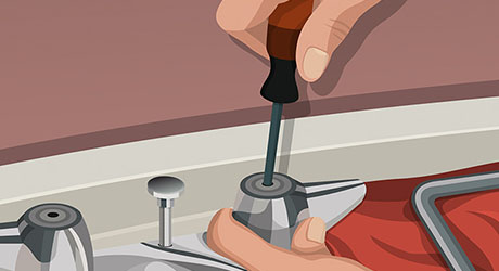 Reassemble faucet - Replacing Worn Valve Seat
