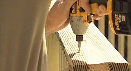 Position cap inside rail - Replacing a Deck Railing Position cap inside rail - Replacing a Deck Railing