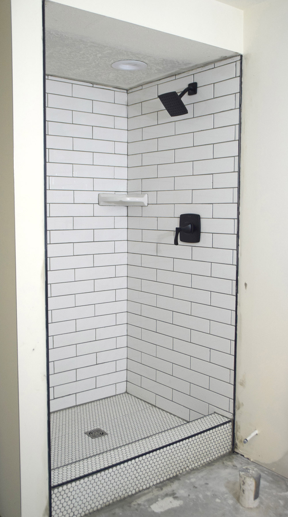 How To Tile A Basement Shower, Re Tiling A Shower Stall Floor
