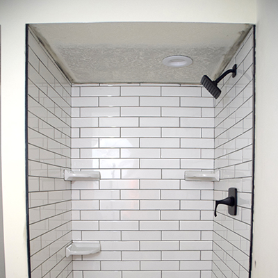 How To Tile A Basement Shower, Can A Shower Insert Go Over Tile