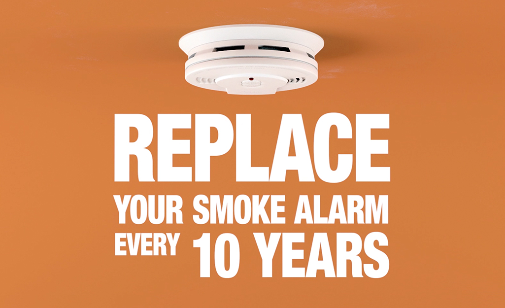 Replace your smoke alarm every ten years.