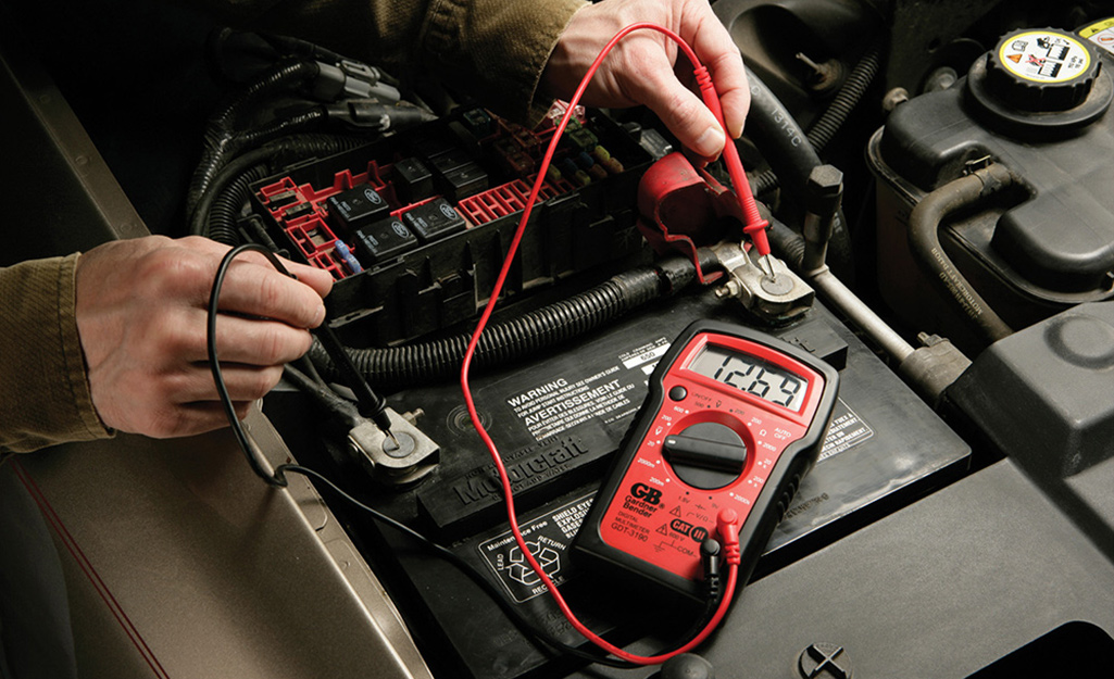 how to use multimeter to test battery