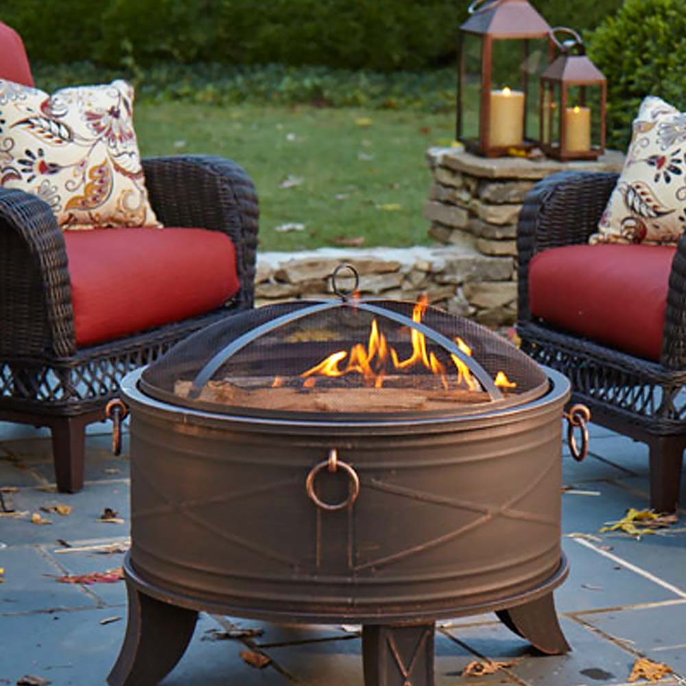 Ideas For Entertaining Around The Fire Pit The Home Depot