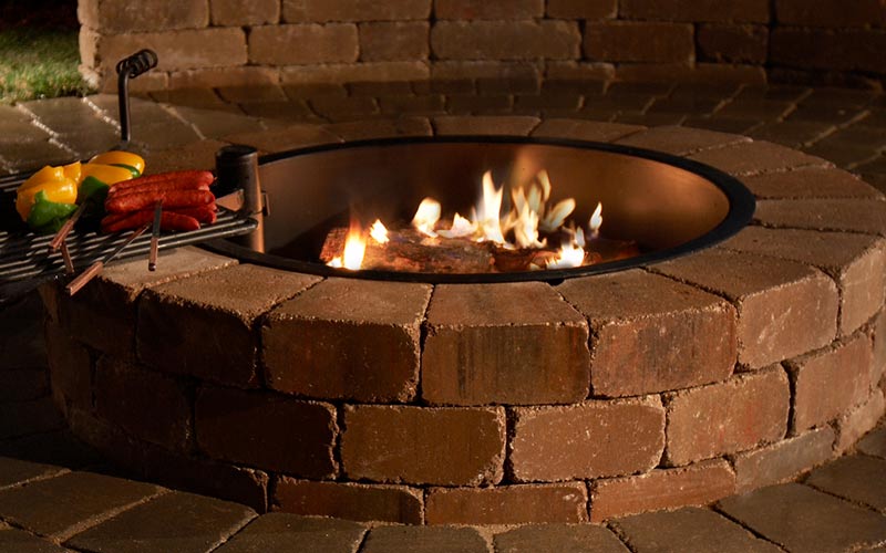 Ideas For Entertaining Around The Fire Pit The Home Depot