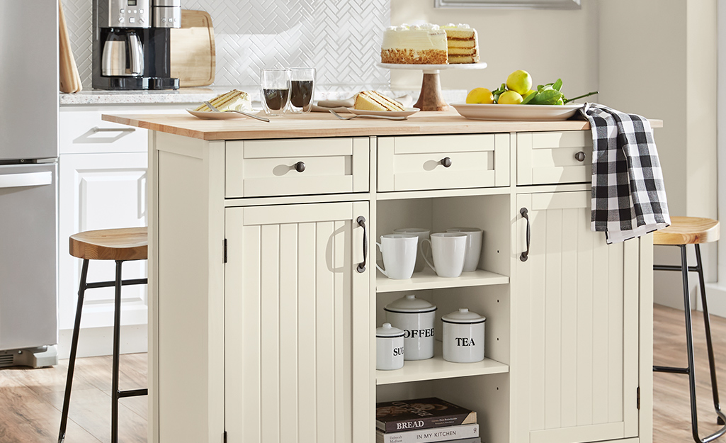 How To Use A Kitchen Cart, Small Kitchen Island Cart With Seating