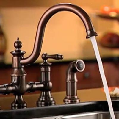 How To Install A Kitchen Faucet And Side Sprayer The Home Depot