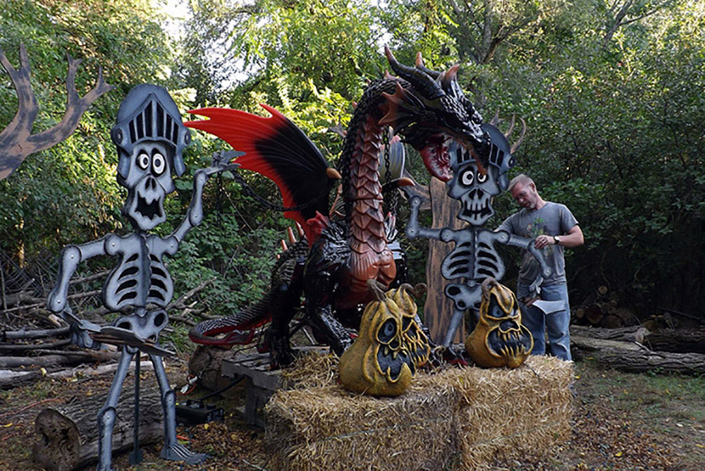 Knight of the Dragon Halloween Scene