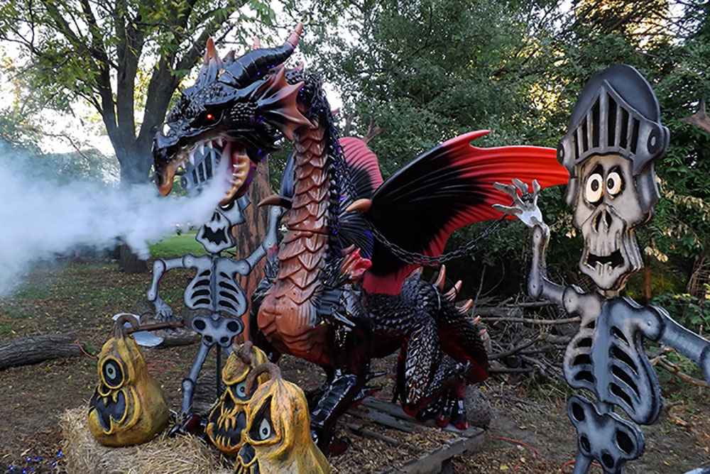 Knight of the Dragon Halloween Scene