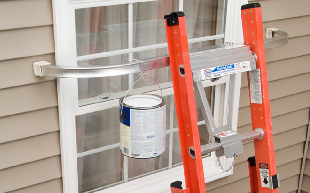 How to Keep Extension Ladder from Slipping While Painting Interior 