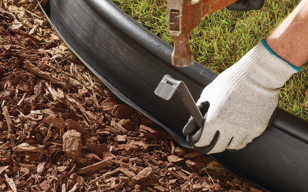 how to install plastic edging for landscaping