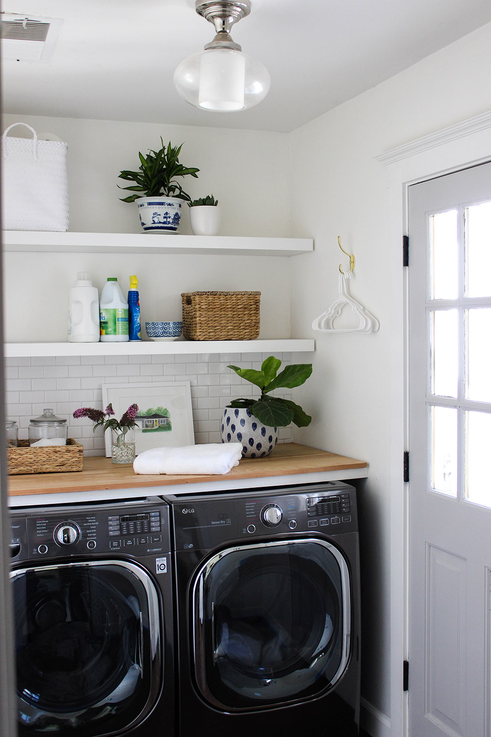 Laundry Countertop Decor and Organization: Spring Refresh - VIV & TIM