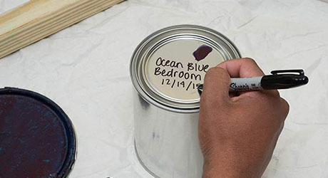 Write key on lid - Paint Storage Disposal