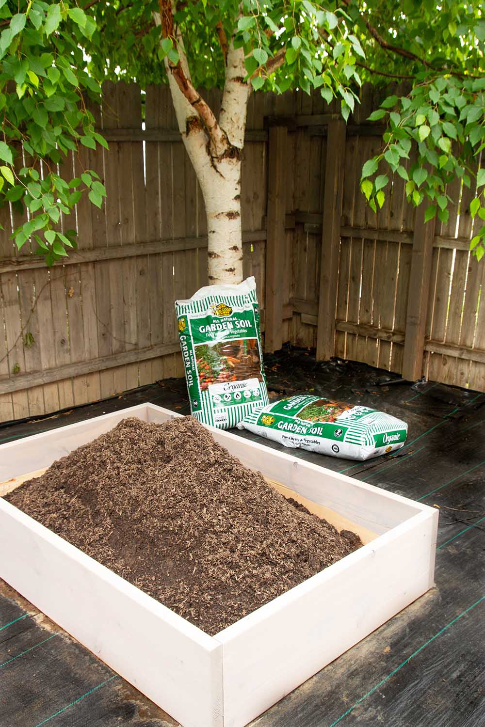 An Easy Raised Herb Garden Made with Soil Bags - Millcreek Garden