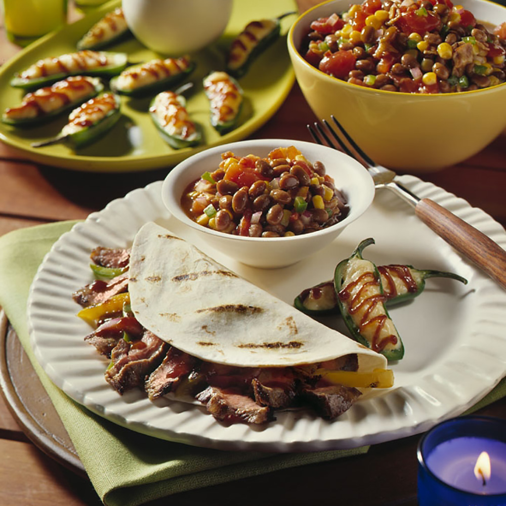 Recipe: Steak Fajitas with Grilled Bell Peppers and Portobello Recipe: Steak Fajitas with Grilled Bell Peppers and Portobello