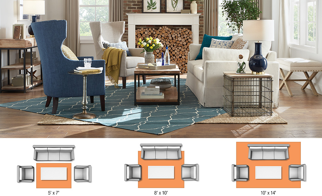 Rug sizes for living room