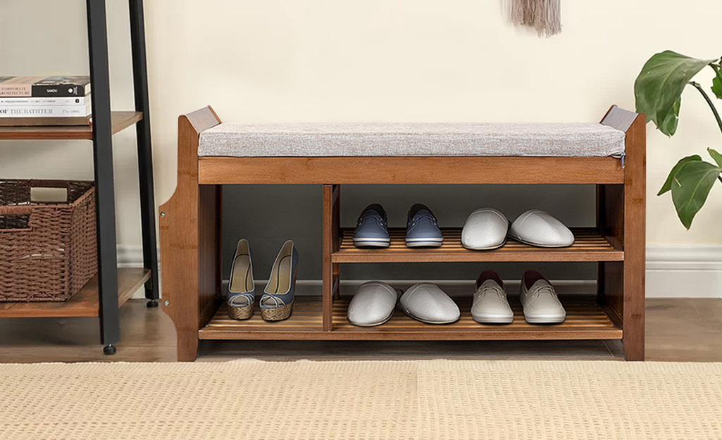 Shoe Storage Ideas, Small Outdoor Bench With Shoe Storage Ideas