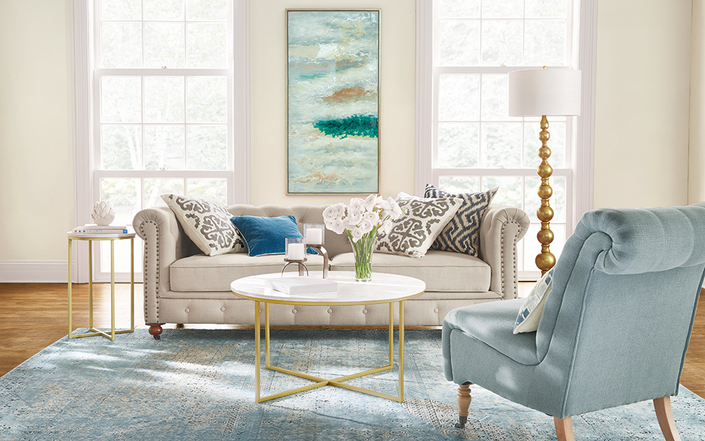 Living Room Decor Ideas with The Home Depot - Caitlin Marie Design