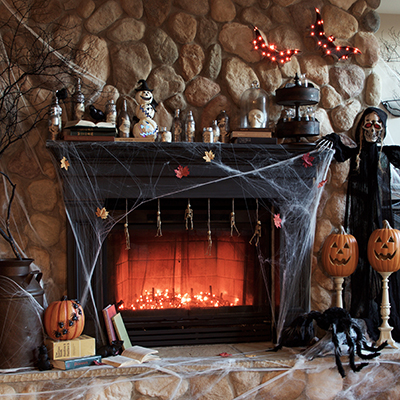 Spellbinding Witch Mantel Decorations for Halloween