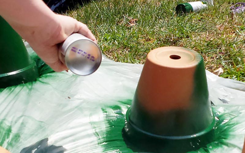 Spray Paint Terra Cotta Pots Spray Paint Terra Cotta Pots