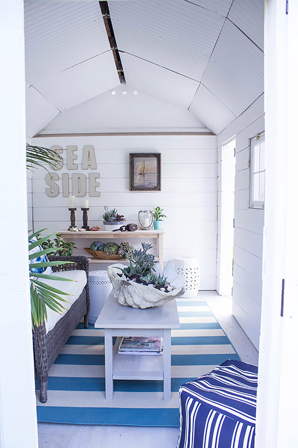 Styling a She Shed With Shiplap Walls