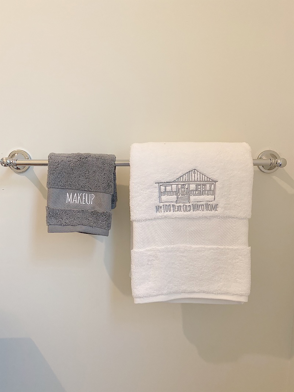 Monogrammed Hand Towels for Bathroom Kitchen Makeup