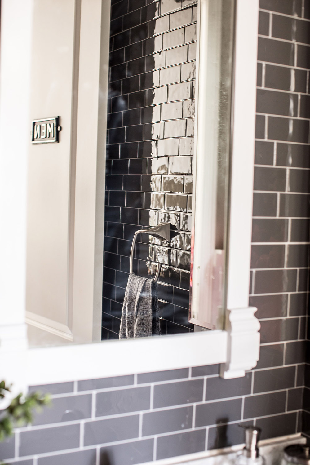 Easy DIY Peel and Stick Tiles on a Bathroom Wall 